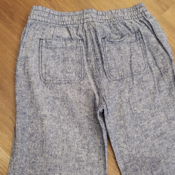 Oldnavy xs linen rayon pants blue denim color - Picture 3 of 3